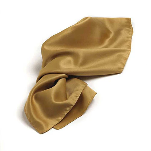 Vegas Gold Polyester Satin Scarf - 30"x30" 1