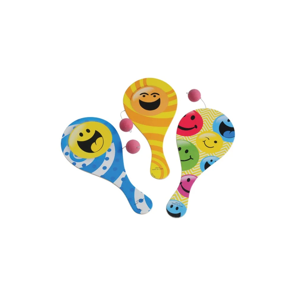 Smiley Face Paddle Balls - Assorted 1