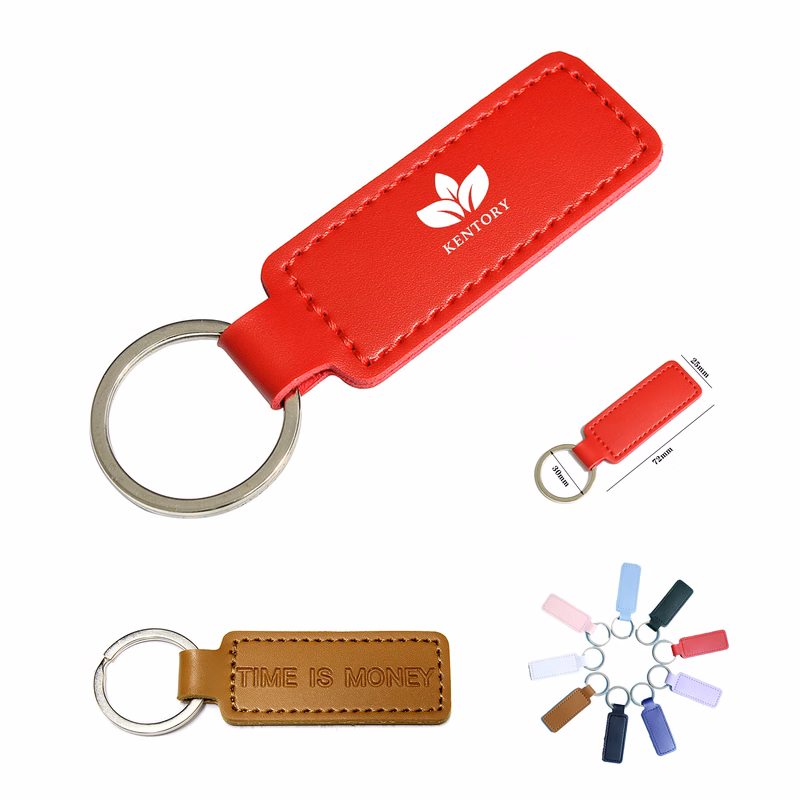 Heavy Duty PU Leather Car Keychain