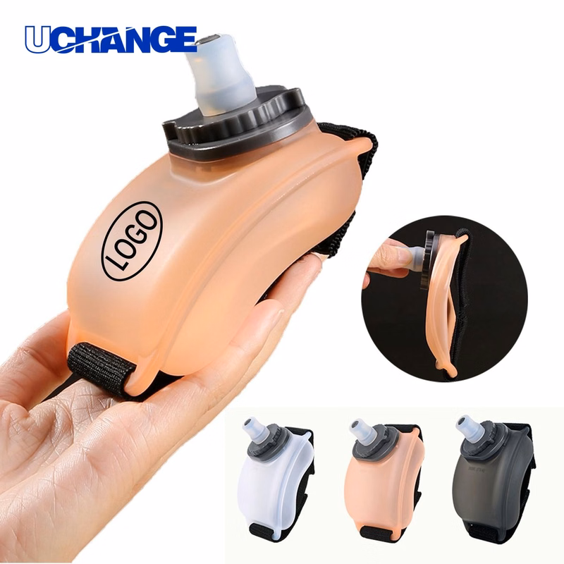 Silicone Wrist Water Bottle Container for Running (7oz)