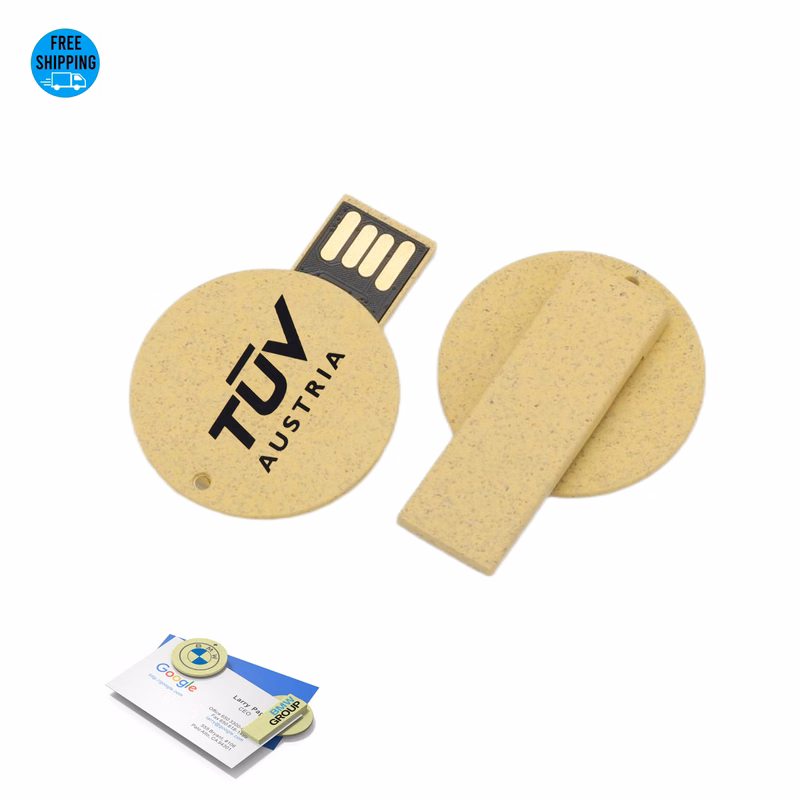 Eco Wheat Flash Drive Bookmark 4GB