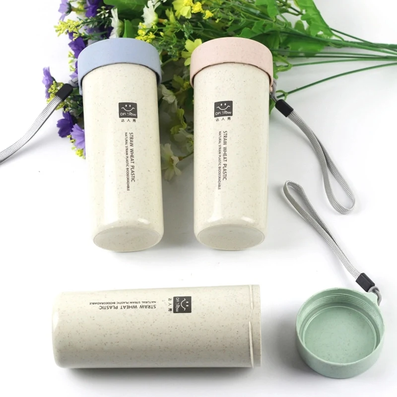 420ml Wheat Straw Water Bottle 1