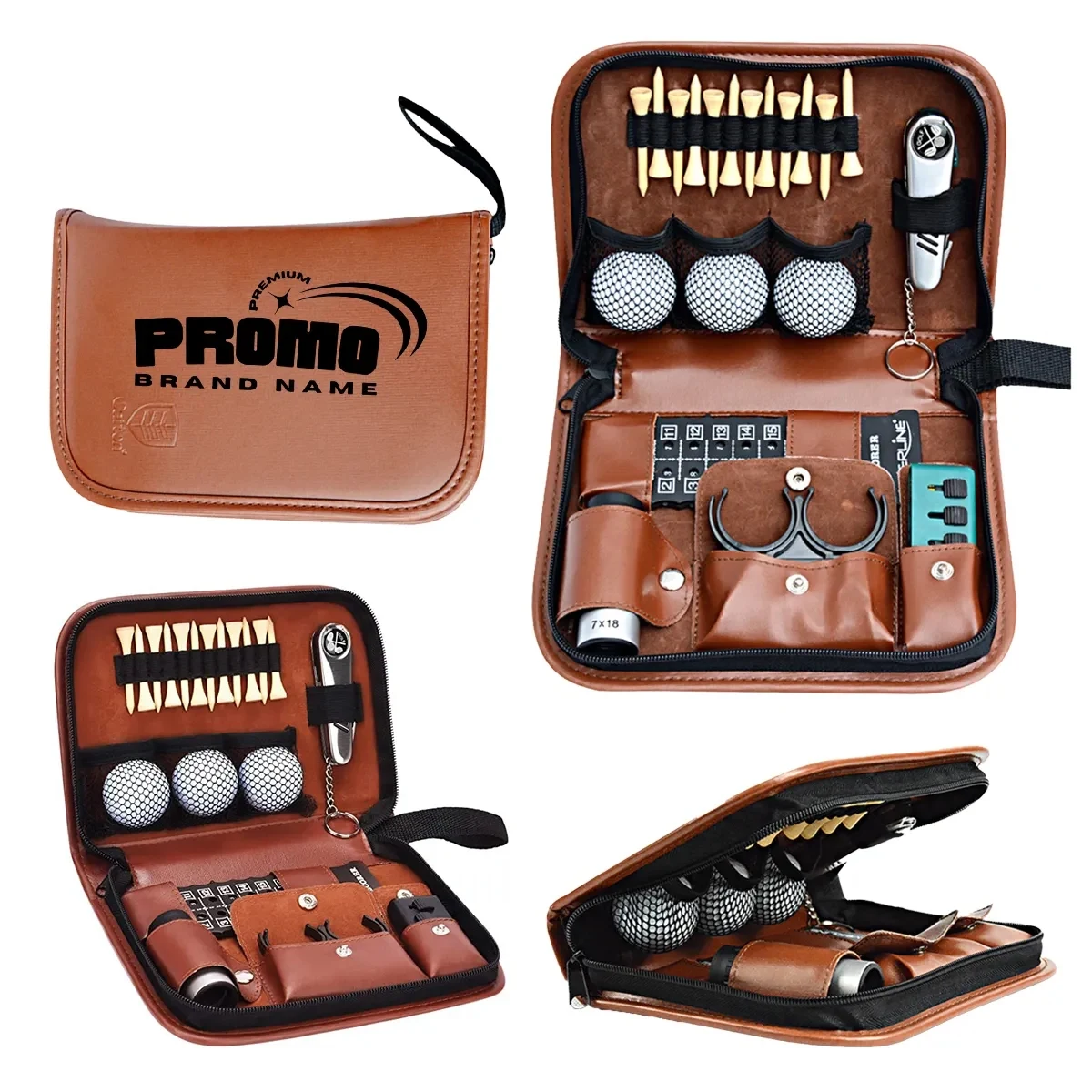 In Stock Custom PU leather Hi-End Case Golf Bag 1