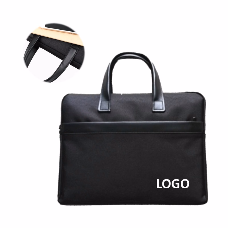 Portable Business Canvas Zipper Document Bag