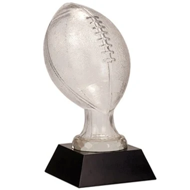13 3/4" GLASS FOOTBALL WITH MARBLE BASE 1