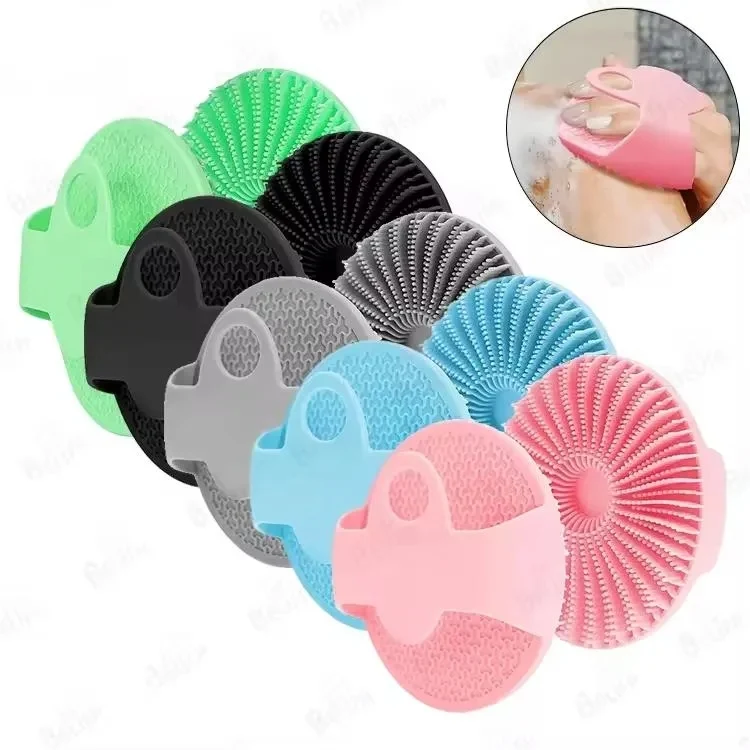 Handheld Soft Silicone Body Scrubber Shower Brush 1