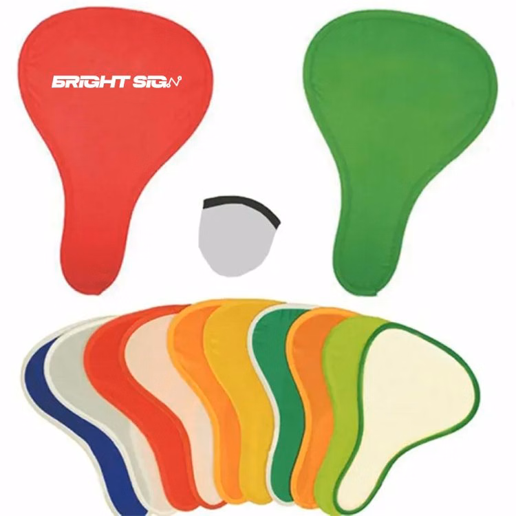 Collapsible Polyester Fan with Pouch