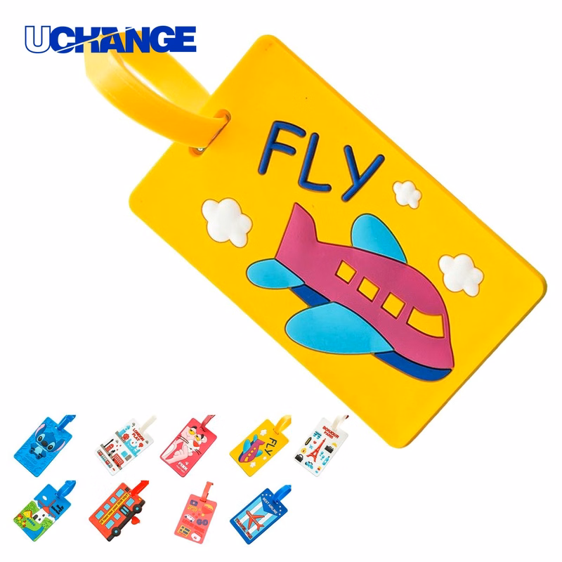 PVC Silicone Luggage Tag with Info Card