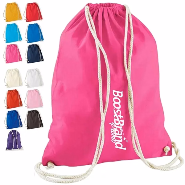 Custom Cotton Drawstring Cinch Bag — Sustainable Eco-Friendly Everyday Carrier