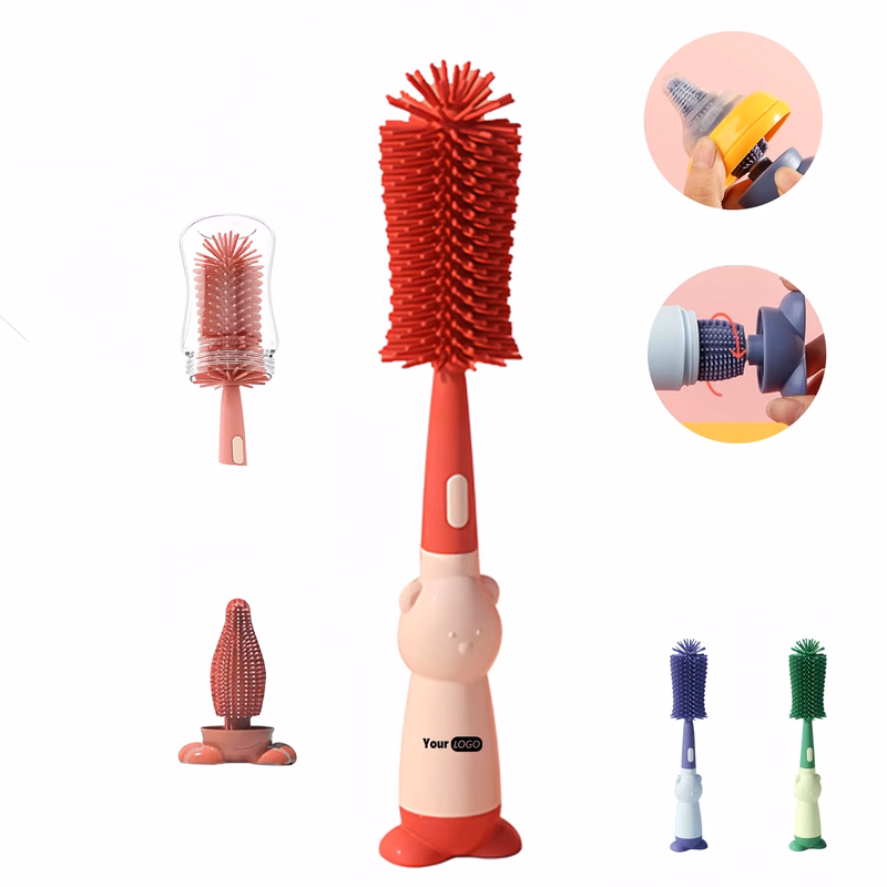 Silicone Multi Functional Portable Cleaning Bottle Brush