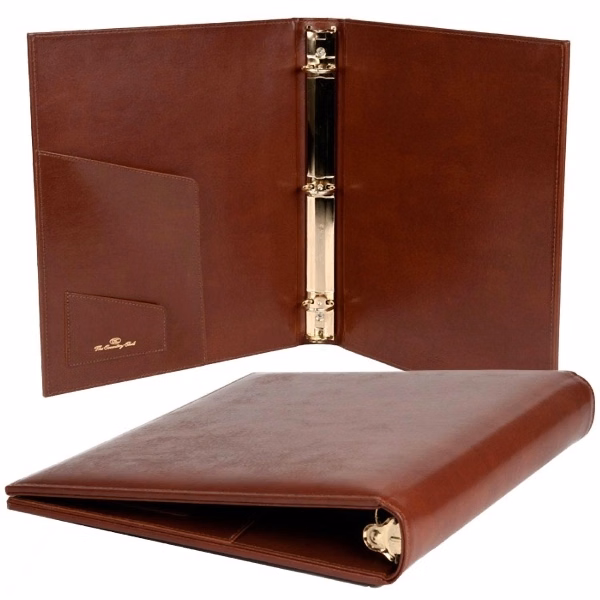 5 1/2" x 8 1/2" BondedLeather 1/2 to 2" Capacity Ring Binder