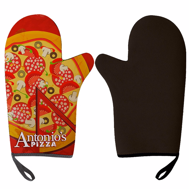 Left Handed Full Color Oven BBQ Mitt