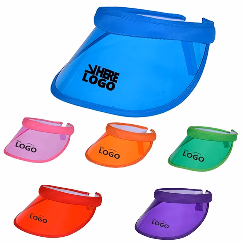 Unisex Sun Visors Plastic Clear Cap for Outdoor