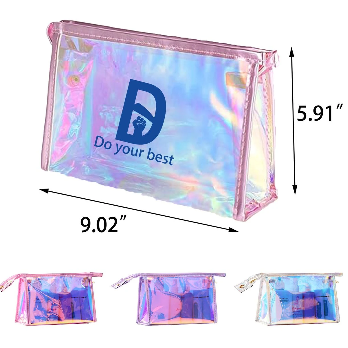 Clear Makeup Bag for Travel Home Office Beach 1
