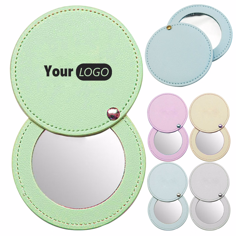 Pu Stylish Leather Compact Mirror