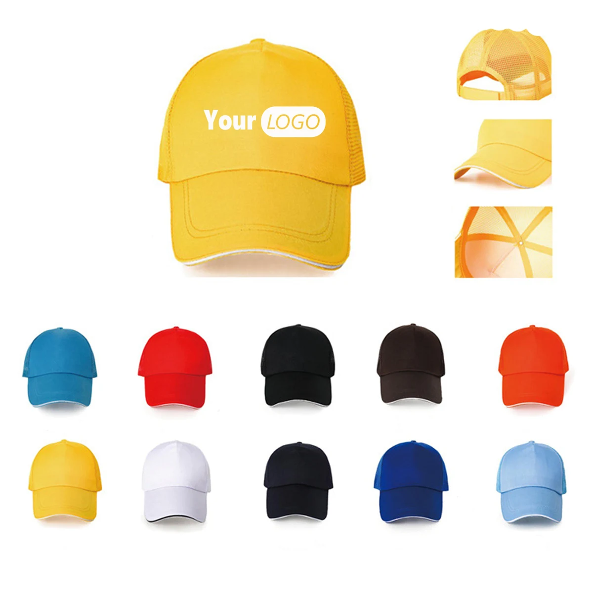 Adjustable Polyester Baseball Trucker Cap MOQ25 1