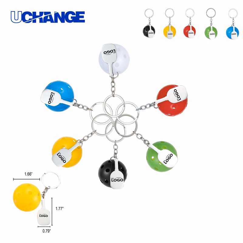 Pickleball Bag Clip Keychain