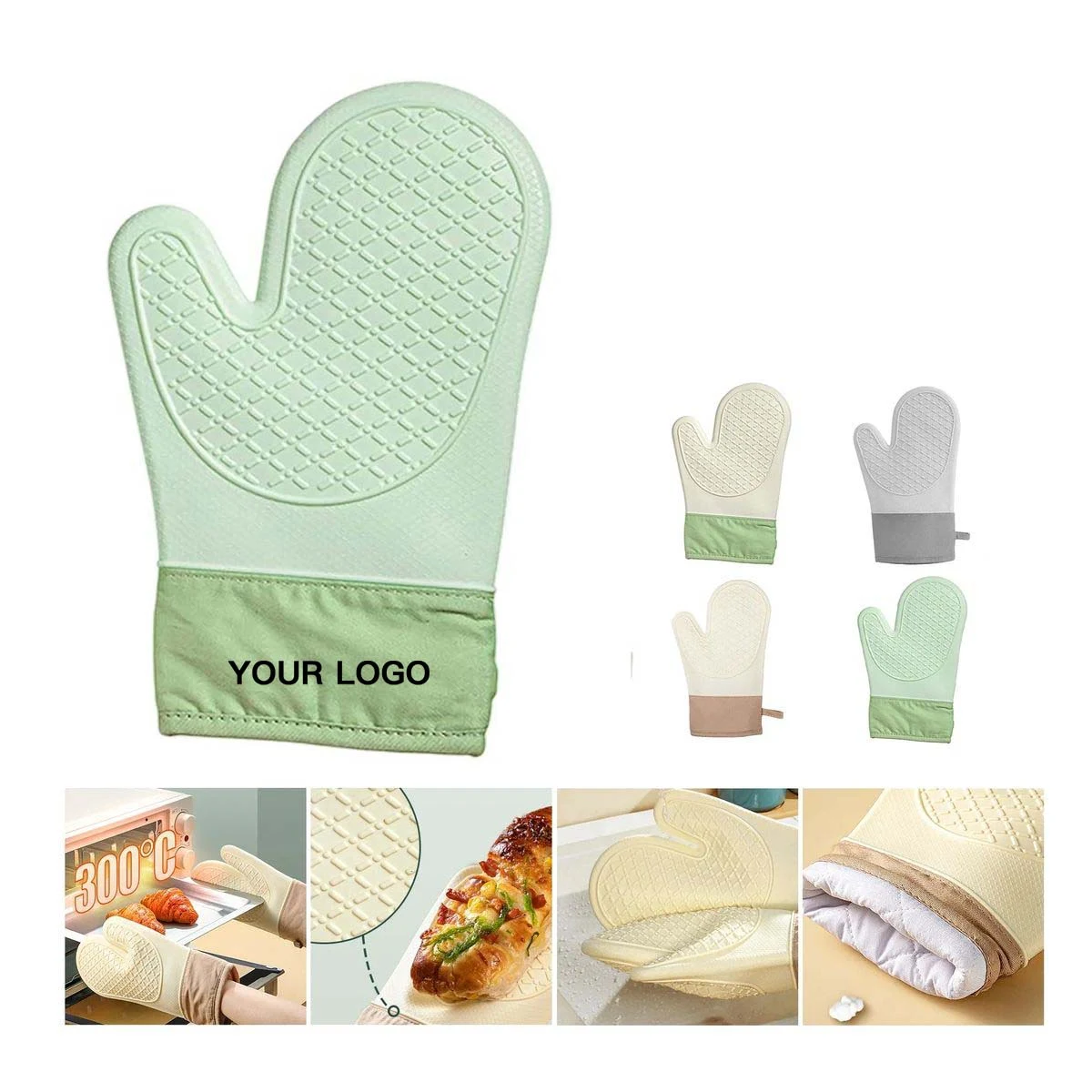 Durable Silicone Mitts for Cooking and Baking 1