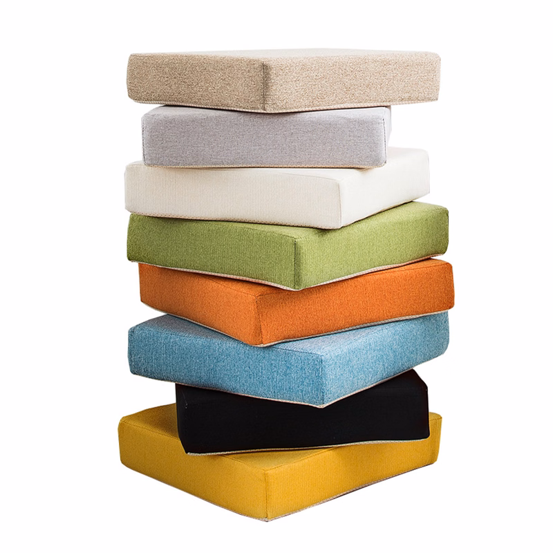 Sponge Thickened Square Solid Color Chair Cushion