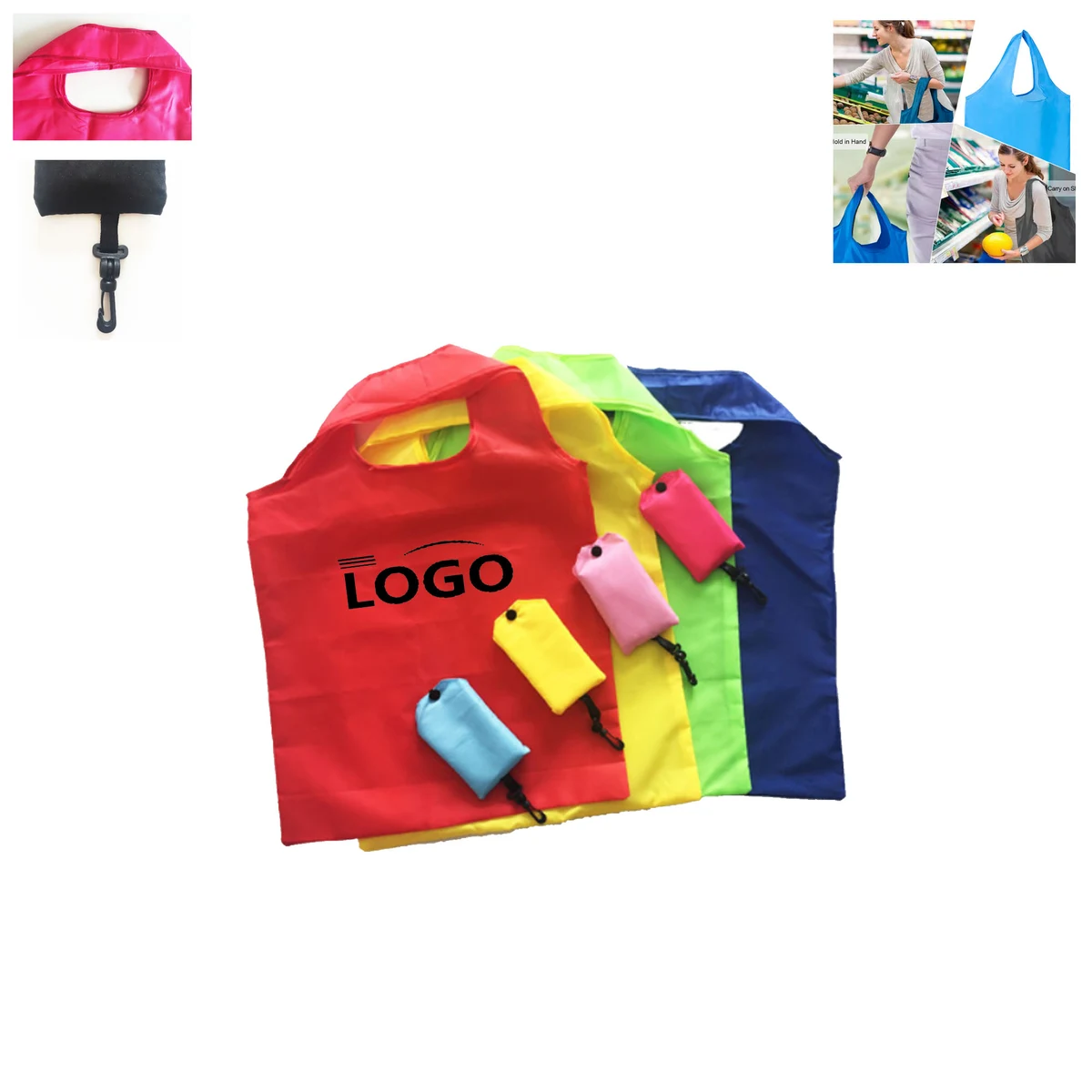 Customizable Reusable Grocery Bags Tote Bag, custom tote bag with logo imprint 1