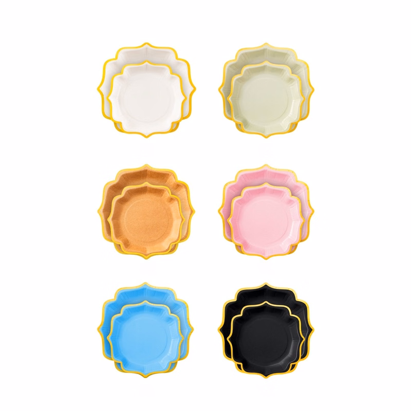 Gold Foil Paper Party Plates