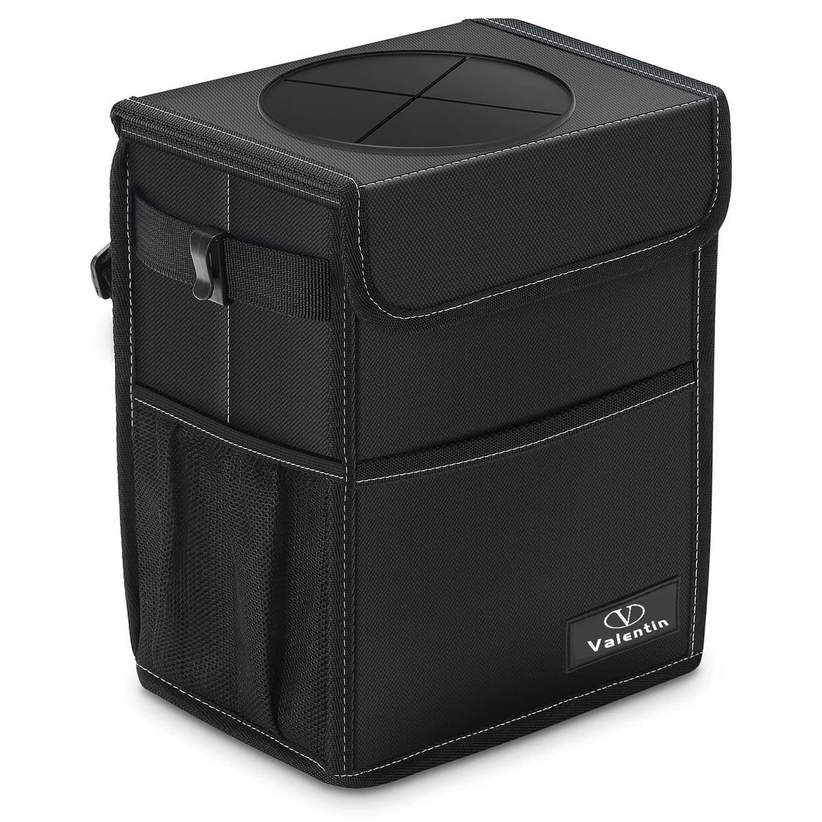 Car Trash Can With Lid And Storage 1