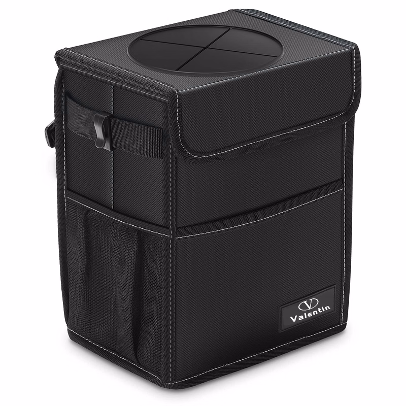 Car Trash Can With Lid And Storage