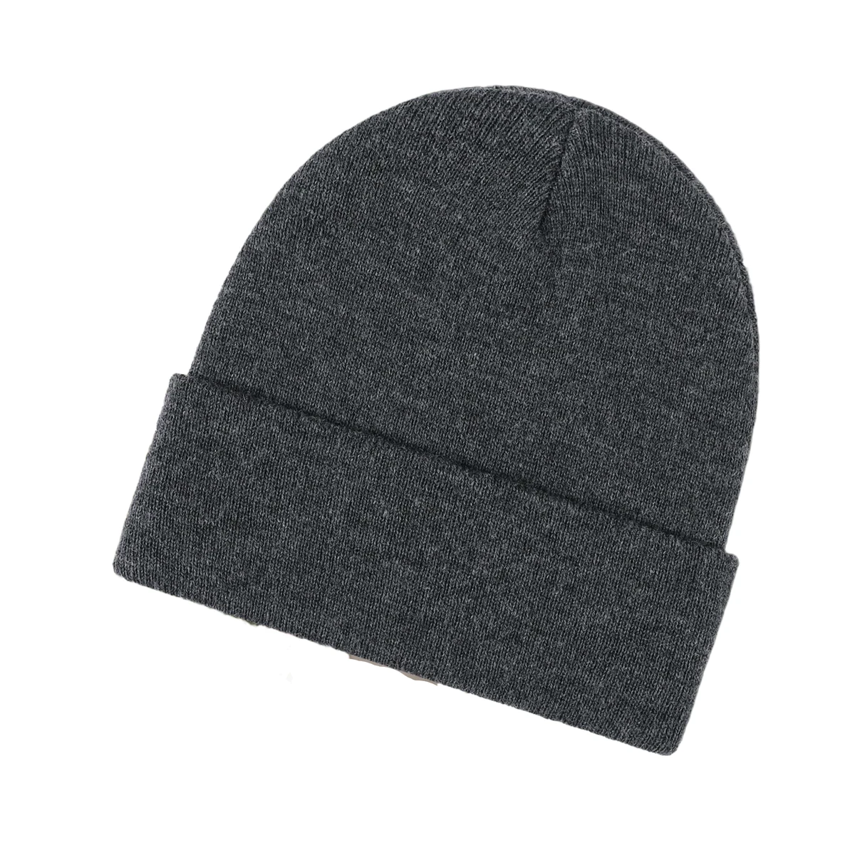Acrylic Knitted Thermal Beanie With Front Embroidery 1