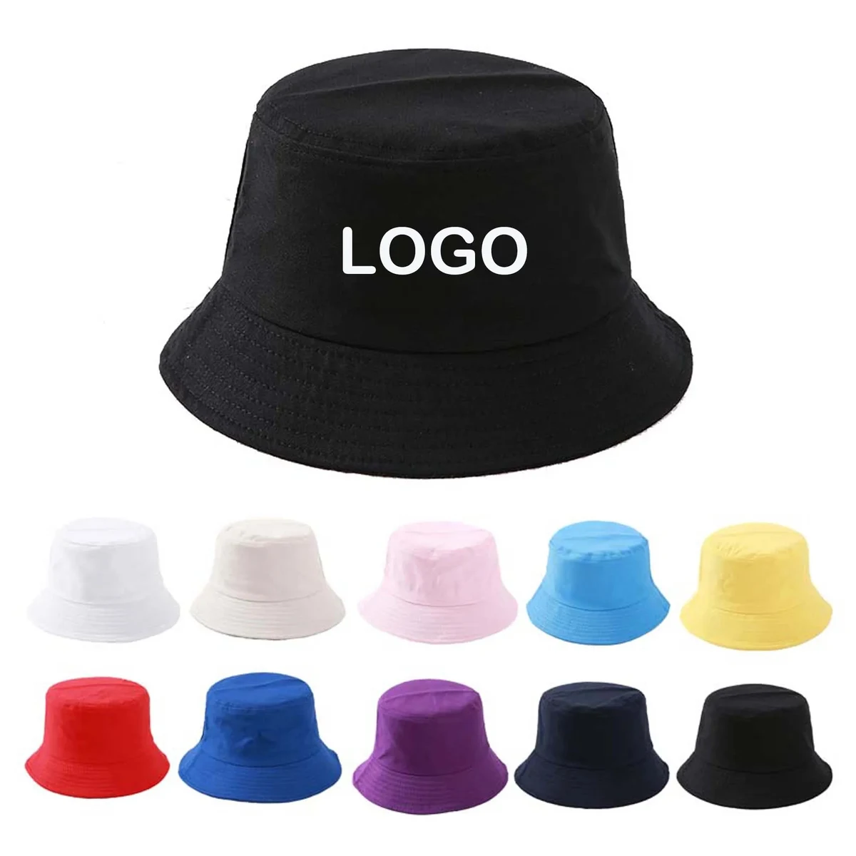 Bucket Hat Unisex 100% Cotton Outdoor Cap 1