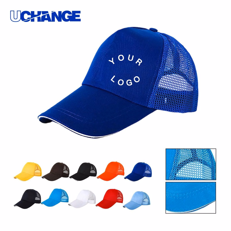 Polyester Mesh Trucker Cap Headwear with Adjustable Buckle