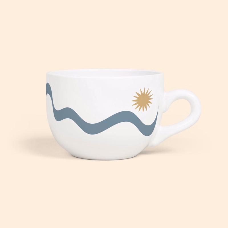 LATTE CUP CERAMIC 24 OZ. WHITE
