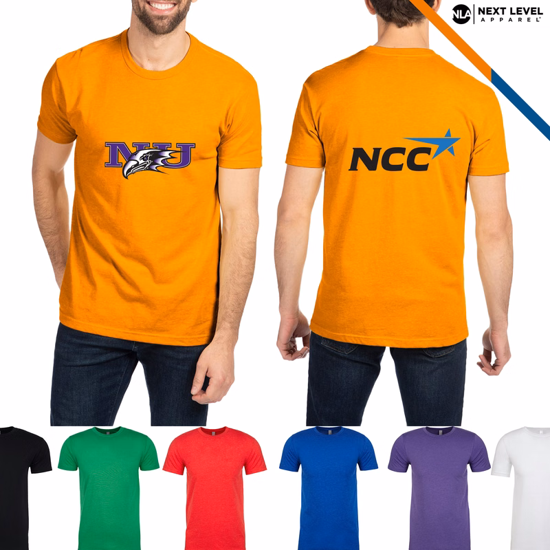 Next Level® 4.3 oz Men's CVC Crew T-Shirts