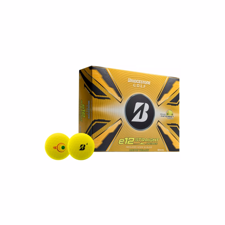 Bridgestone e12 Straight Golf Balls - Matte Yellow
