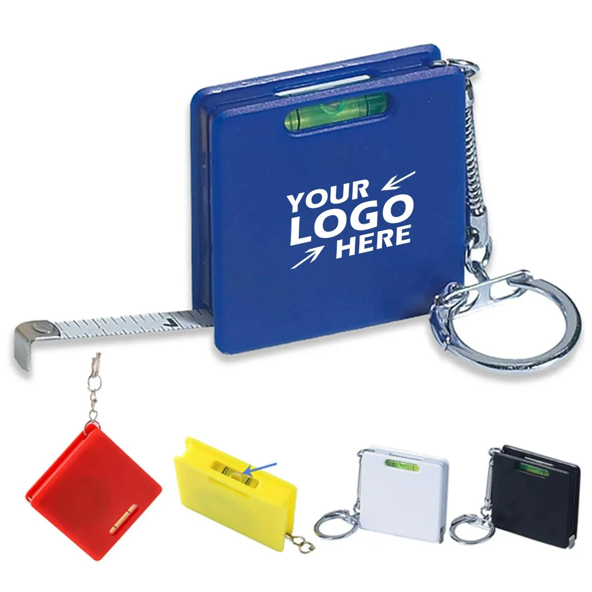 Mini Keychain Tape Bubble Level 1meter Measuring Steel Ruler 1