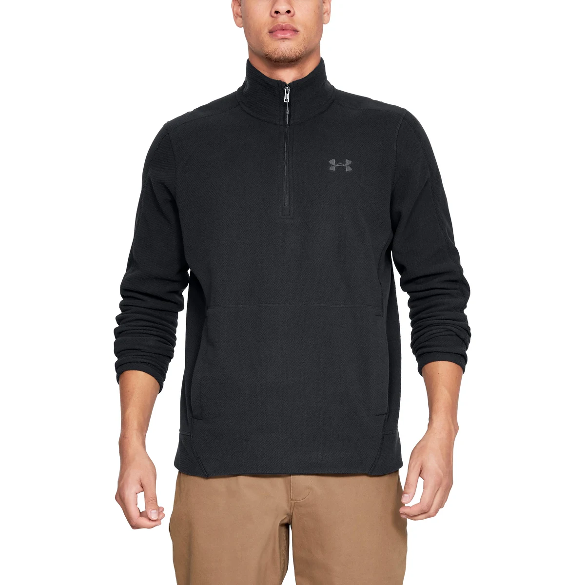 Men's UA OffGrid Fleece Solid Zip 1