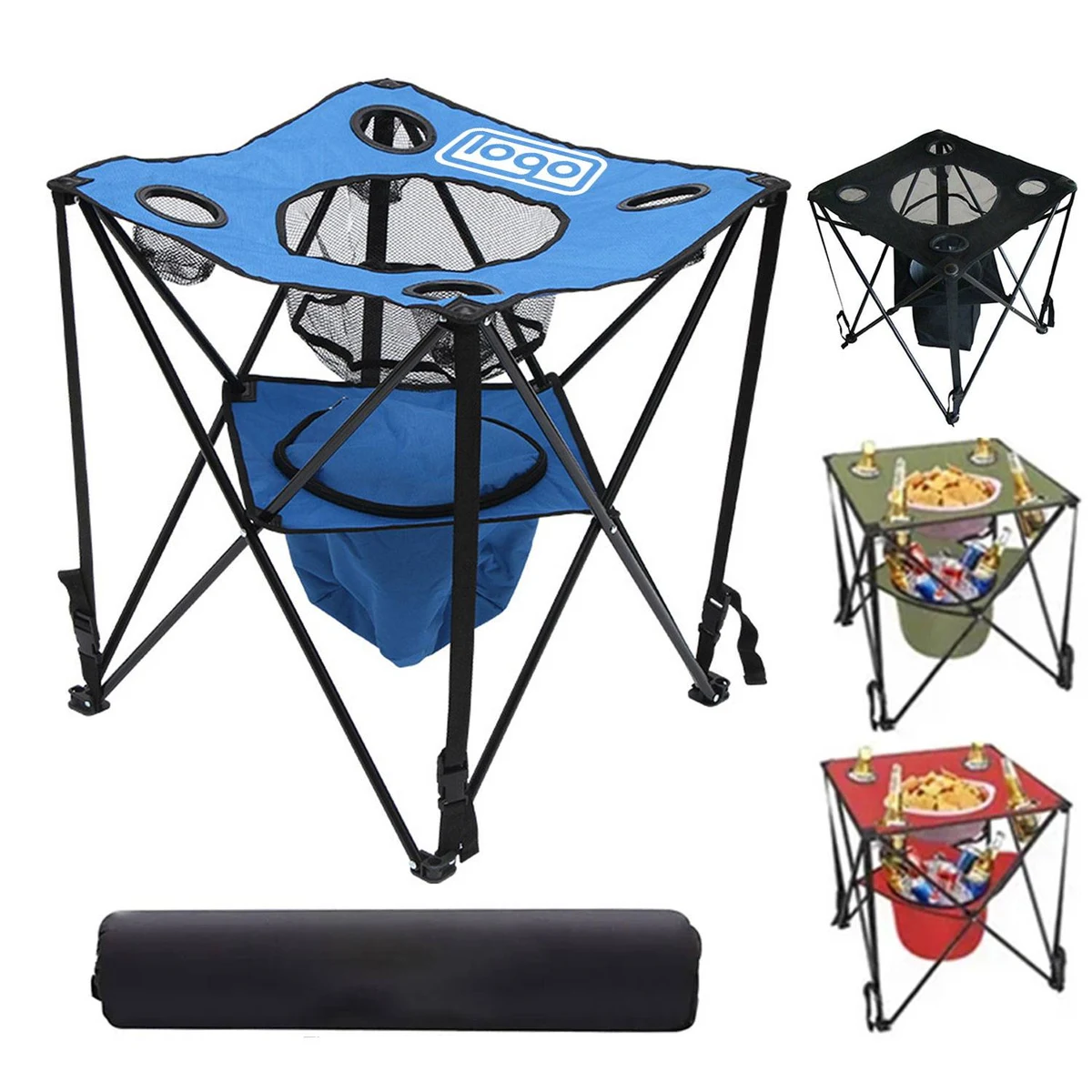 Outdoor Folding Table w/ Cooler Bag 1