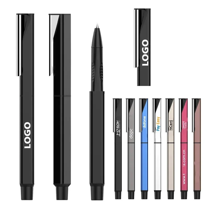 Square Metal Barrel Ballpoint Pen 1