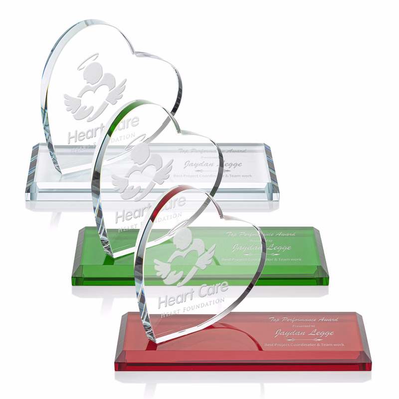 Northam Heart Award - Deep Etch