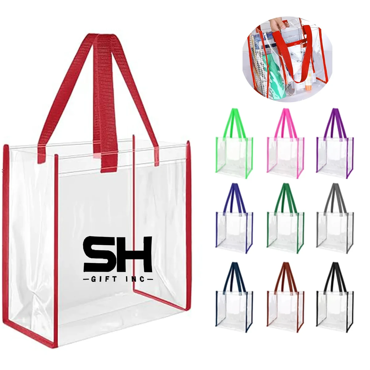 Plastic Clear Tote Bags 1