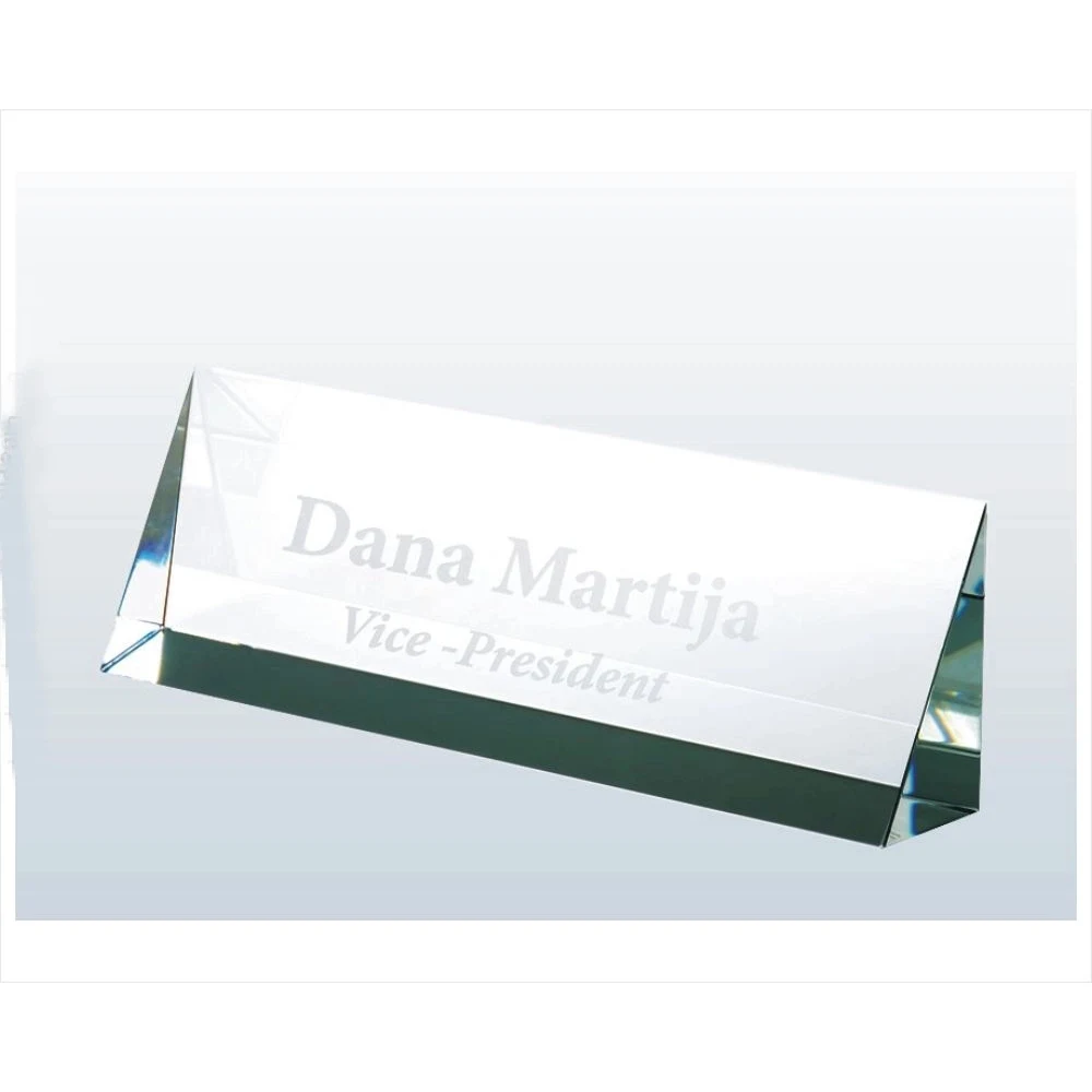 Engraved Classic Crystal Name Plates 1