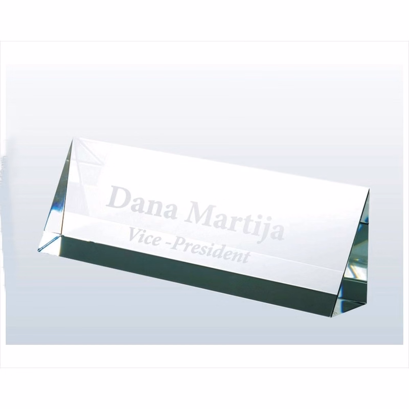 Engraved Classic Crystal Name Plates