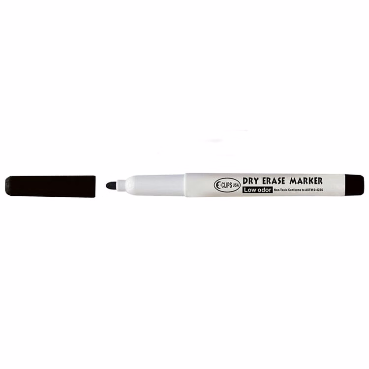 Dry Erase Marker - Low Odor Ink Fine Tip Black
