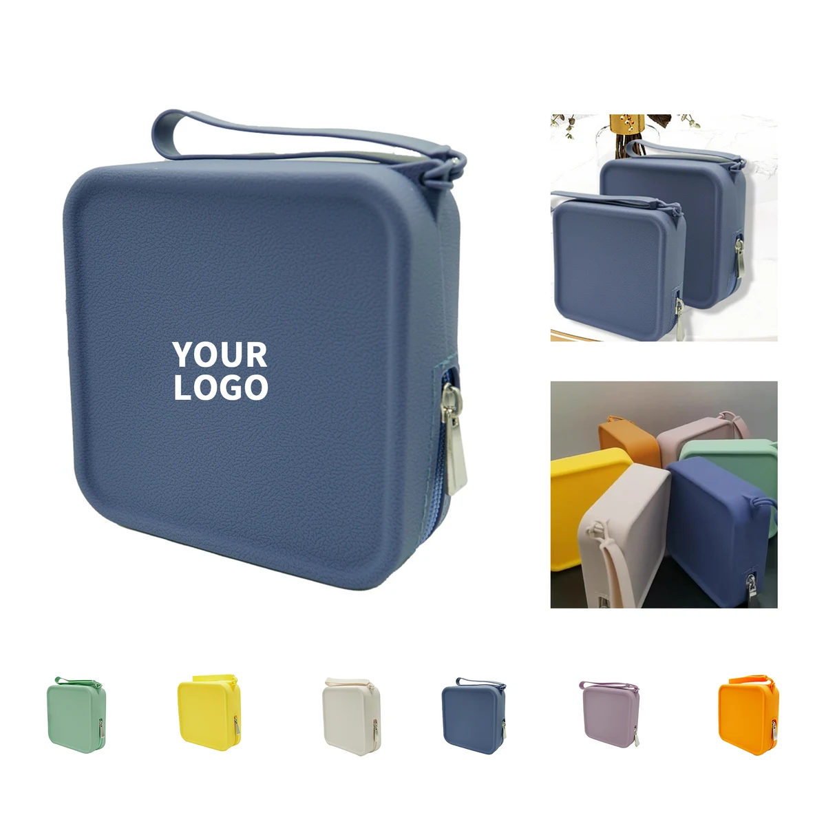 Silicone Coin Bag With Zipper Portable Strap Friendly Case 1