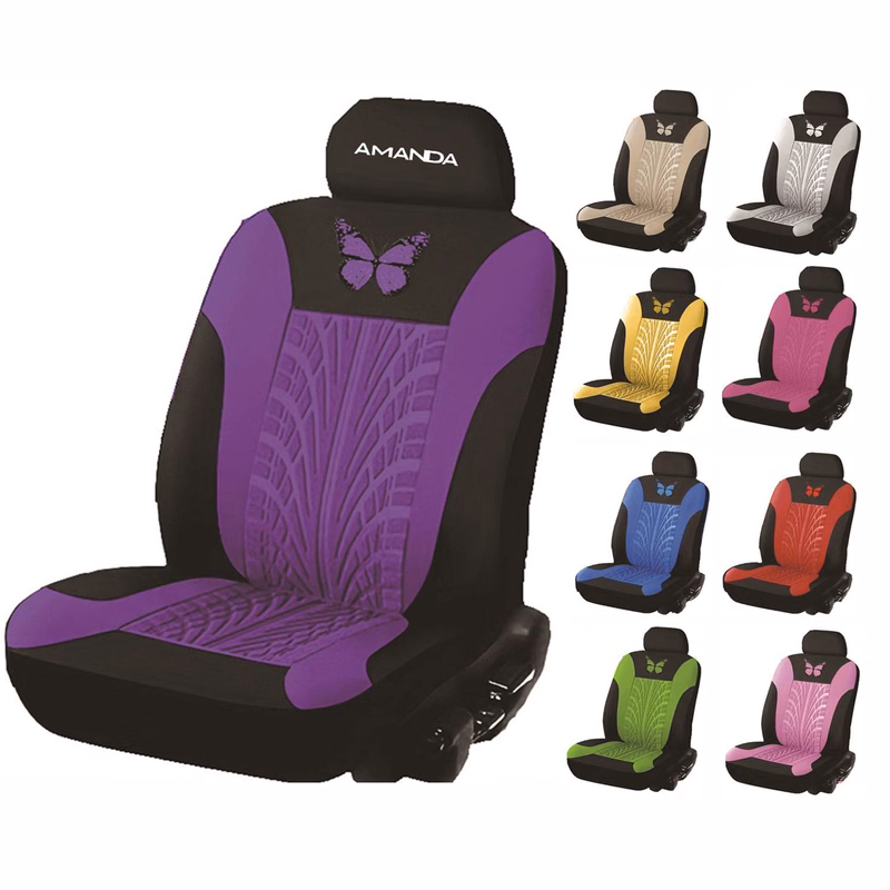 Full Set Fashion Butterfly Cloth Cushion Mat Car Seat Cover