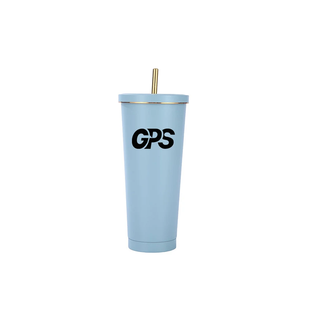 Double Layer Stainless Steel Straw Cup 1