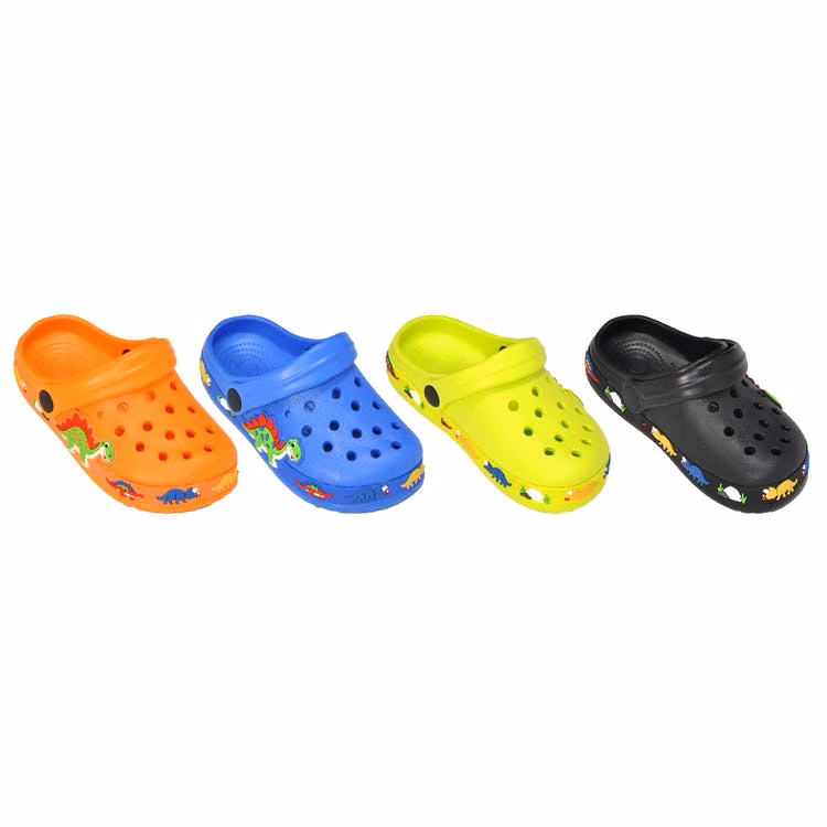 Toddlers' Dinosaur Clogs - Assorted Colors Size 5-10 Age 1-3 Years