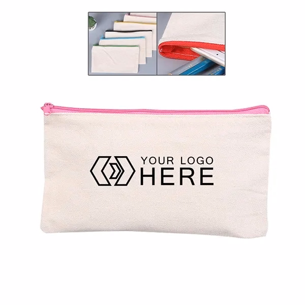 Chroma Zip Cotton Pouch - 5-1/2" x 11"