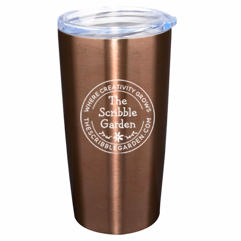 20 oz Pro20 Bronze Vacuum Insulated Stainless Steel Travel Mug with Clear Lid