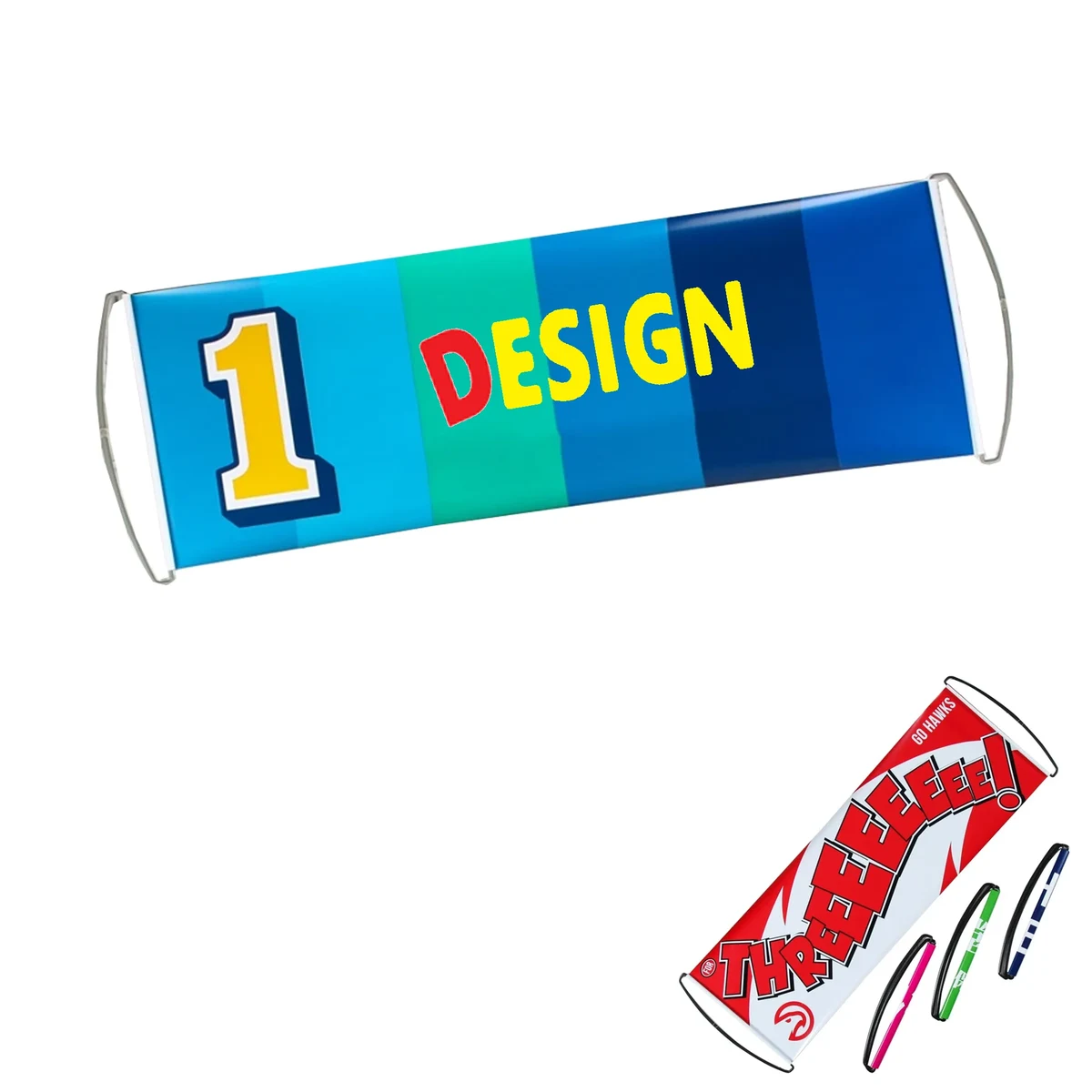 PET Retractable Handheld Banner 1