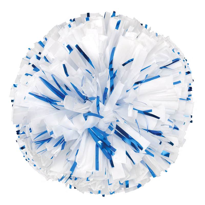 Custom Plastic Show Pom with Glitter